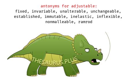 adjustable thesaurus|opposite of adjustable.